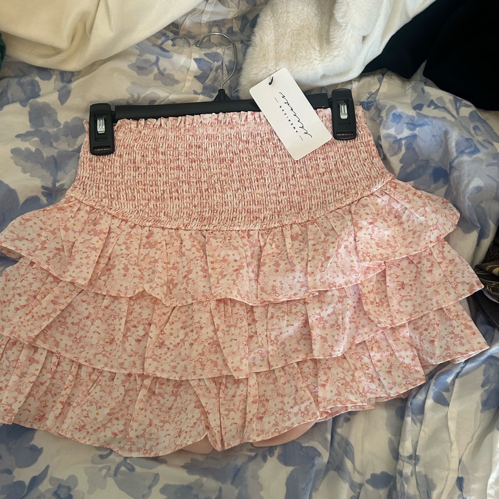 American Threads Pink Bubble Mini Skirt